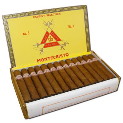 Montecristo No. 5 Cigars – 25s  (Cuban)